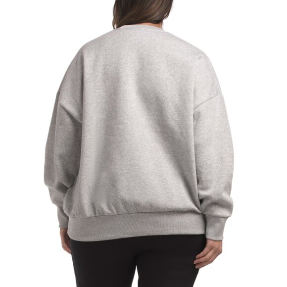 UNDER ARMOUR Mod Gray Rival Crew Neck Sweatshirt - Picture 2 of 2